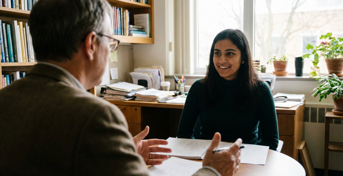 Professeur et étudiant en session tutorat préparation LAS médecine